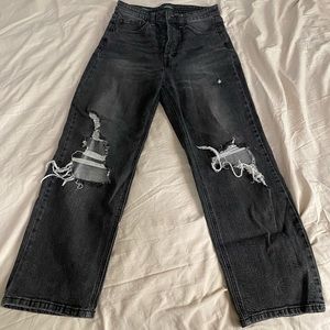 Wild Fable distressed high rise straight jean